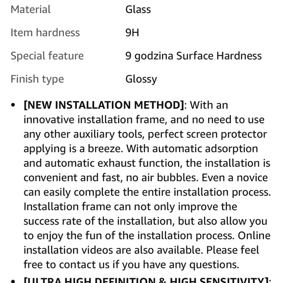 Fabunor Tempered Glass Screen Protector Compatible with iPhone 14 (6.1 inch 2022 - Picture 9 of 13